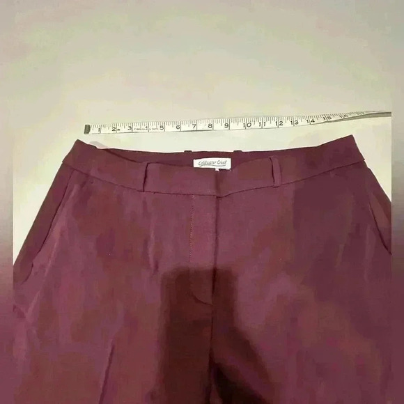 Coldwater Creek Maroon Flat Front Trouser Size 12 - Picture 4 of 5